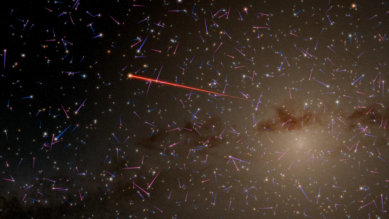 Una extraña estrella podría estar escapando de nuestra galaxia a toda velocidad