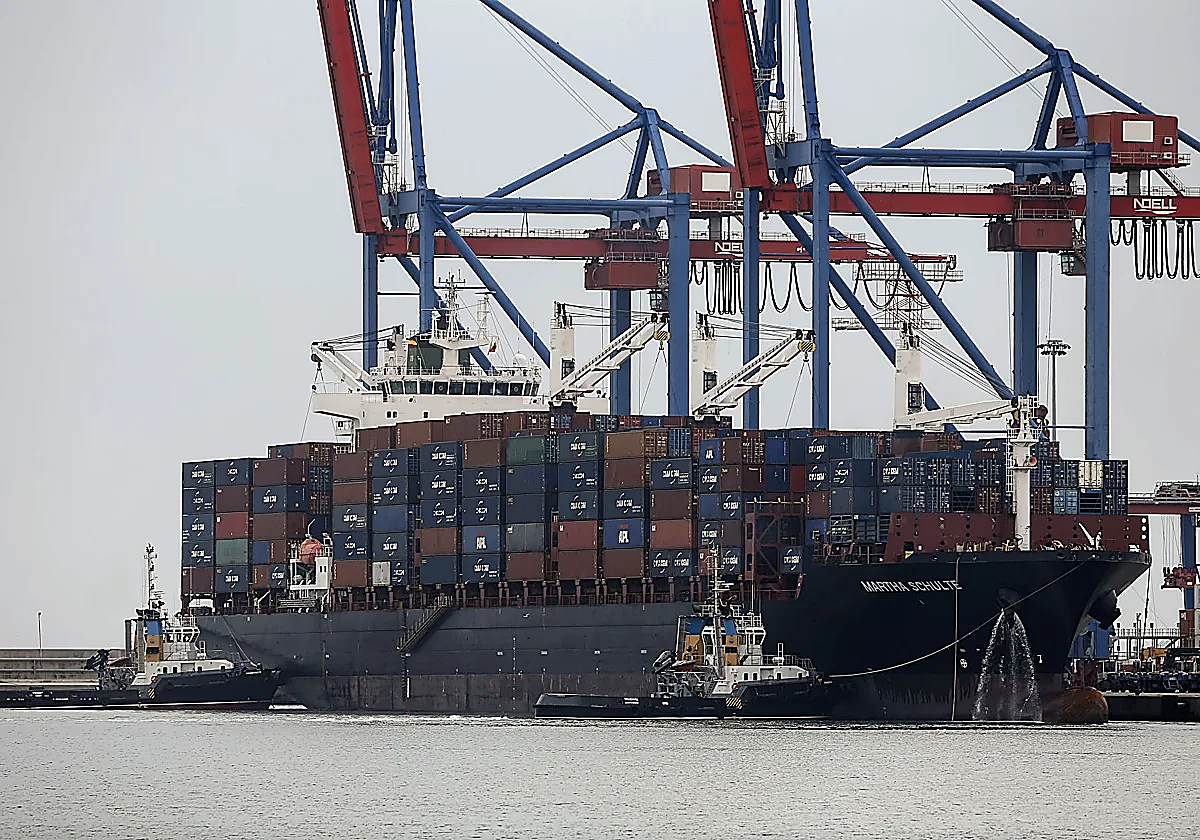 Container traffic at Malaga Port increases ninefold