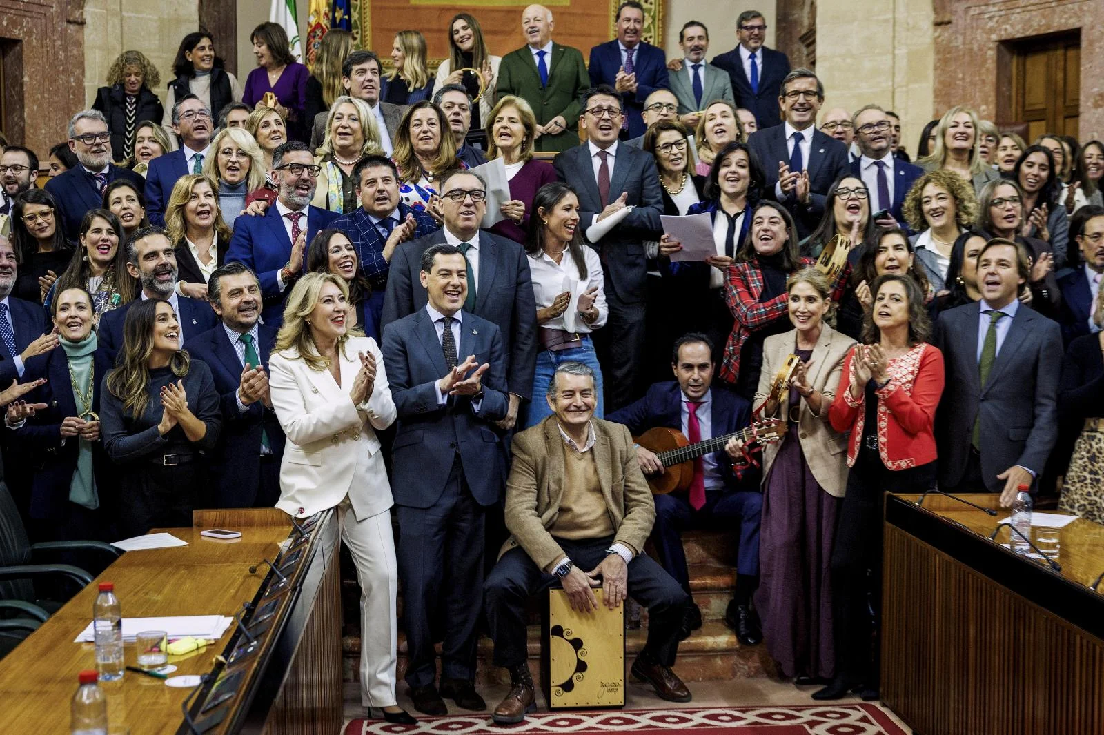 Villancicos para cerrar el año parlamentario en Andalucía