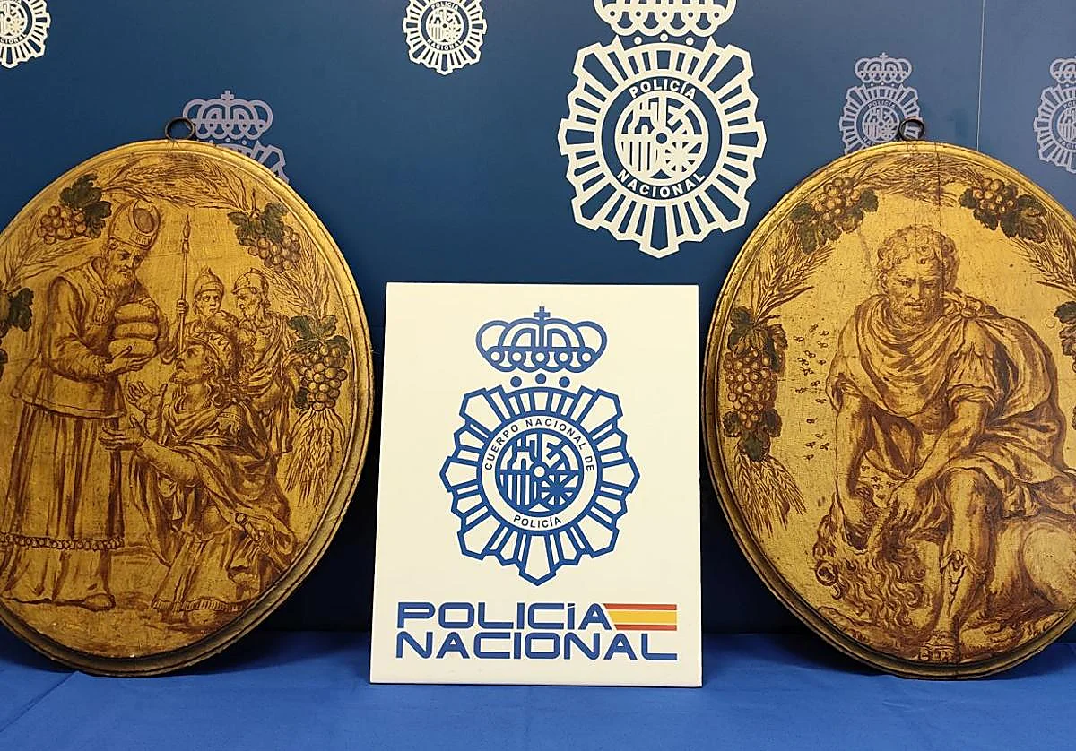 La Policía Nacional recupera dos valiosos óleos del siglo XVII desaparecidos hace casi 100 años