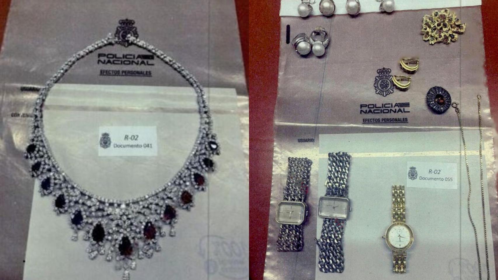 Las joyas incautadas a Zapatero: entre 600.000 € y dos millones, según la calidad de las piedras, afirman los expertos