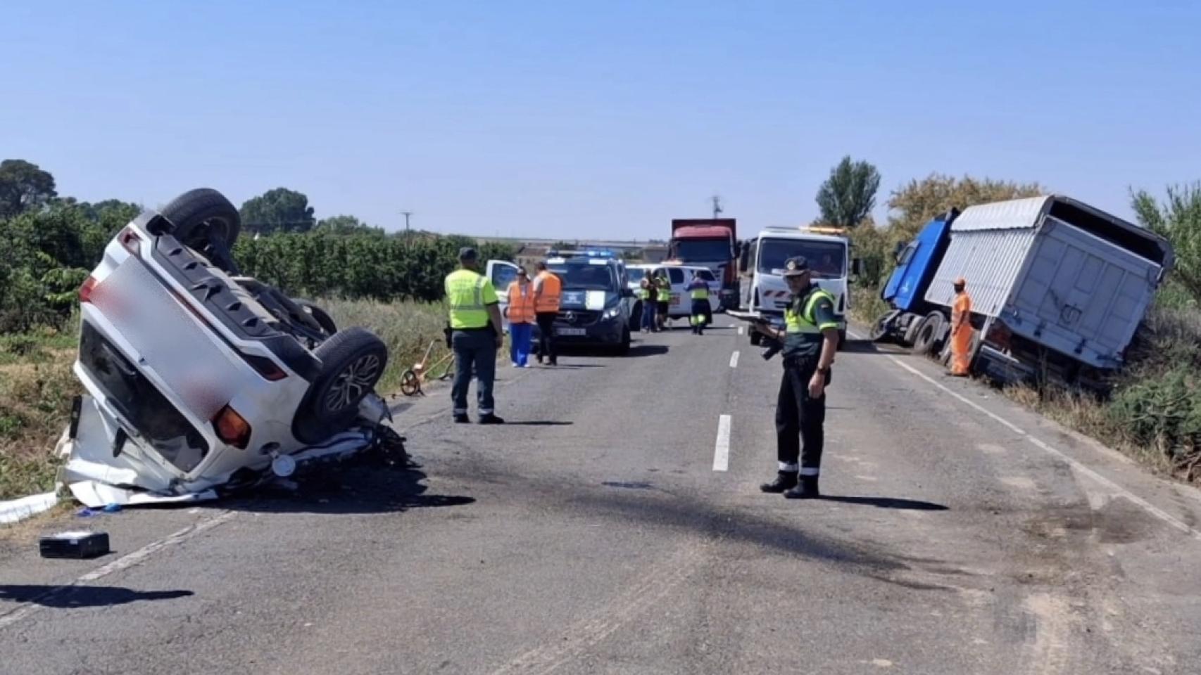 Muere una joven de 19 años en un accidente de tráfico en Altorricón (Huesca) al chocar con un camión