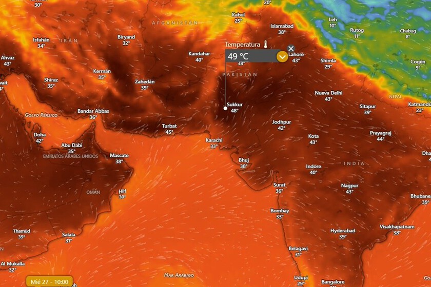 Pakistán ha marcado 49 grados en mayo: hay partes del mundo acercándose peligrosamente al límite fisiológico del ser humano