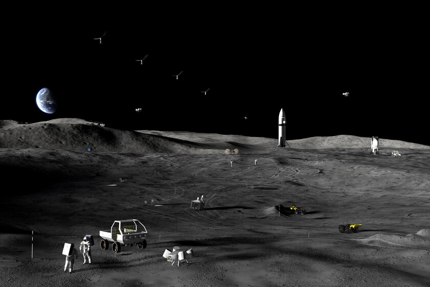 La NASA ha puesto en marcha su base lunar: seis empresas, cientos de millones de dólares y 25 misiones para conquistar el Polo Sur