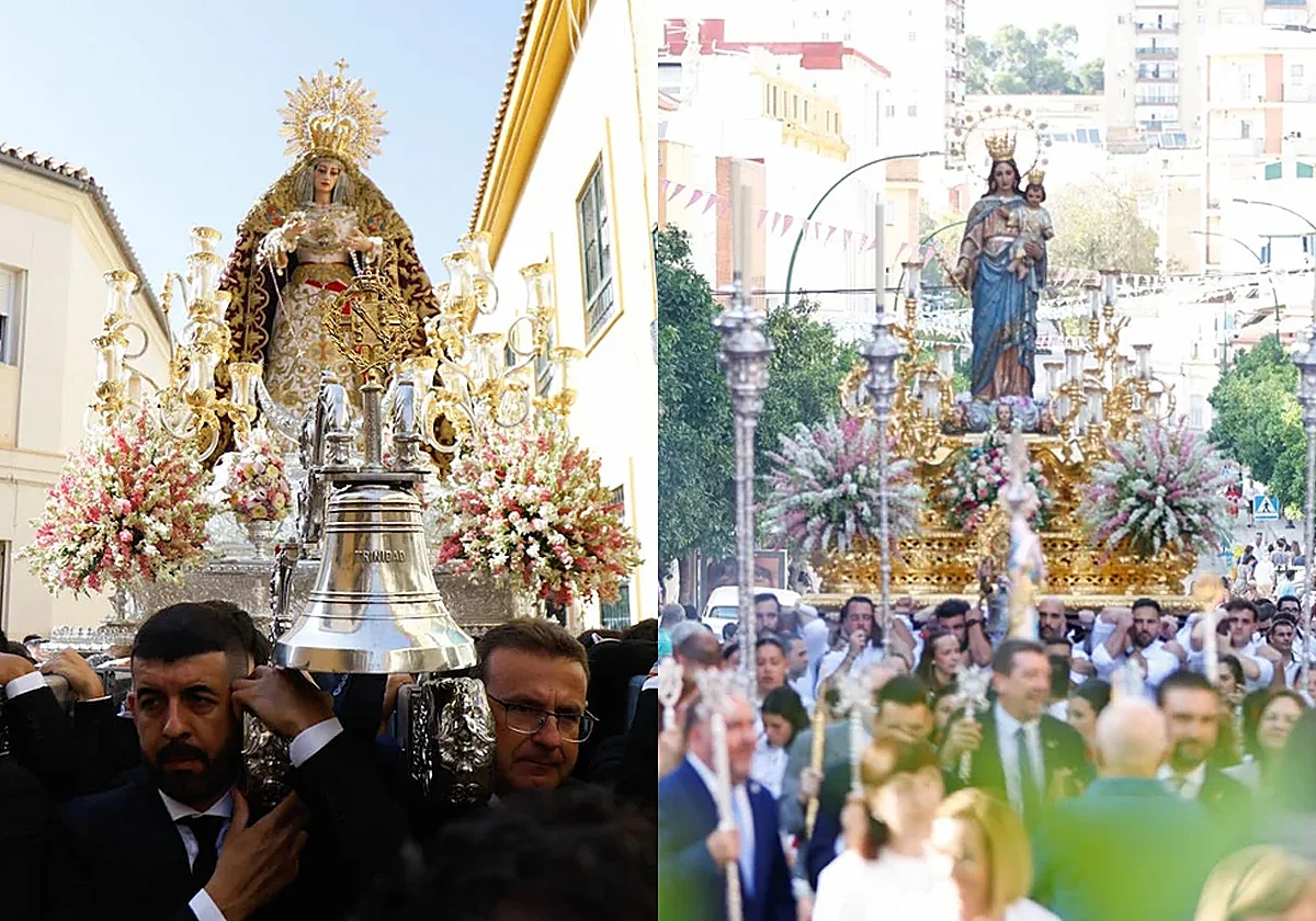 La Virgen de la Trinidad y María Auxiliadora cierran el ciclo de procesiones del mes de mayo
