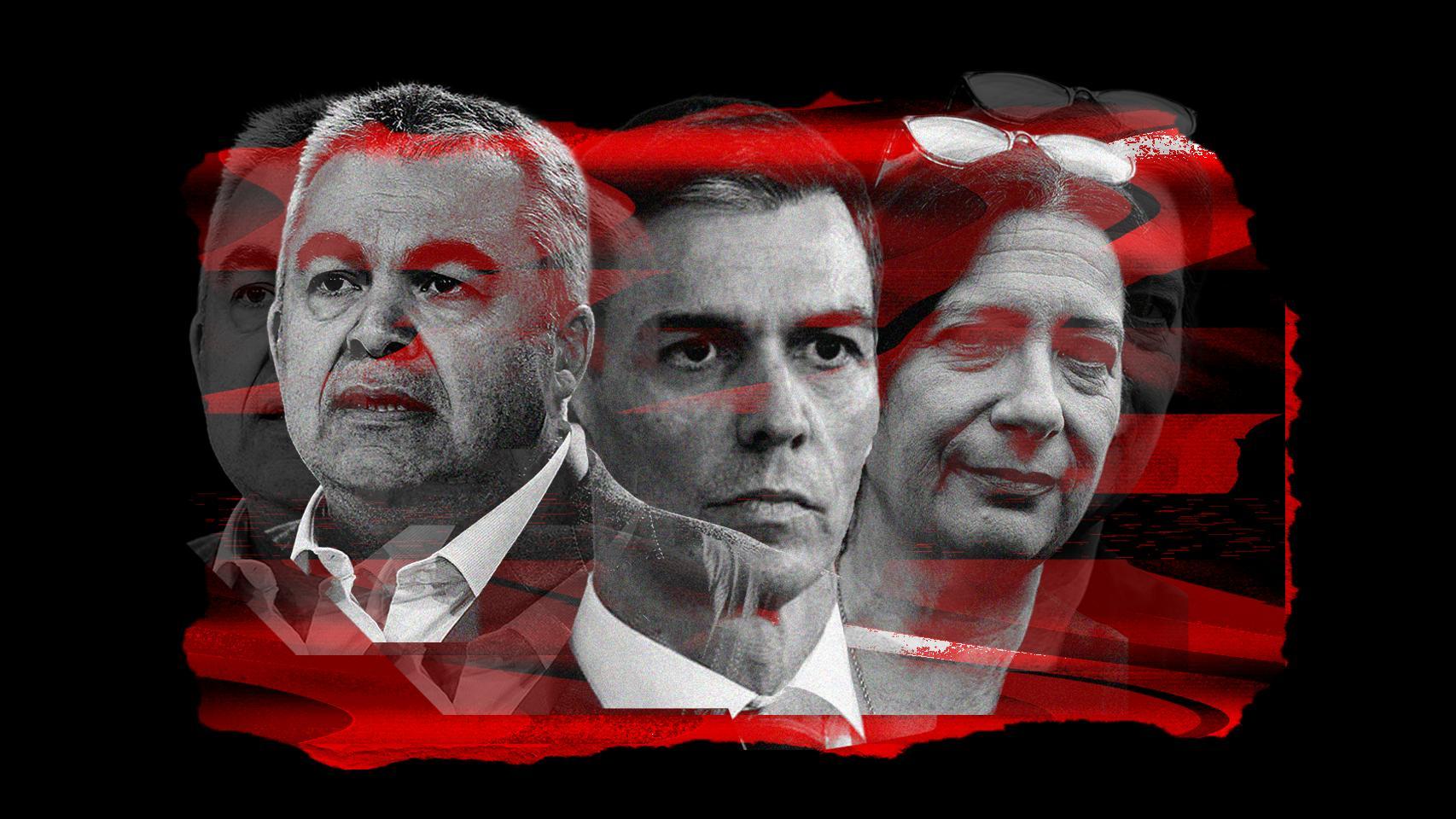 Sánchez, en manos de Cerdán y de Leire Díez: la hipótesis de la imputación penal planea sobre el presidente y el PSOE