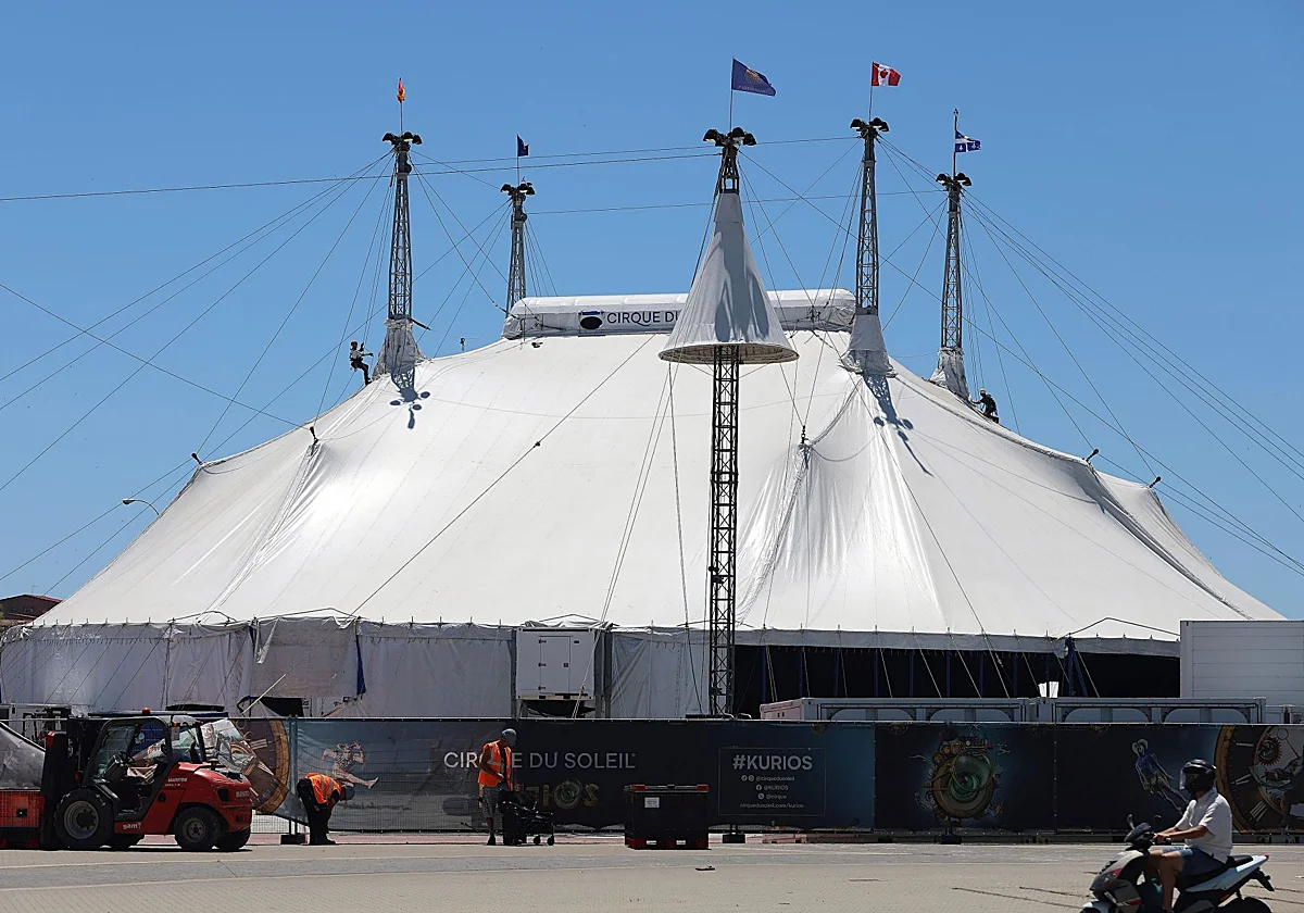 La ciudad del Circo de Sol se levanta ya en Málaga