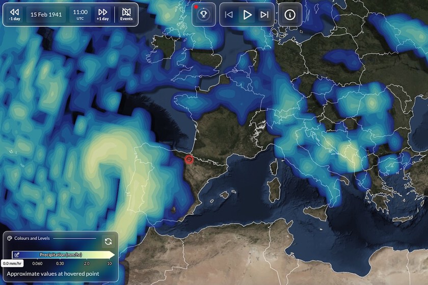 El tiempo desde 1940 ha cambiado una barbaridad. Por fin tenemos una máquina del tiempo para verlo en un mapa interactivo