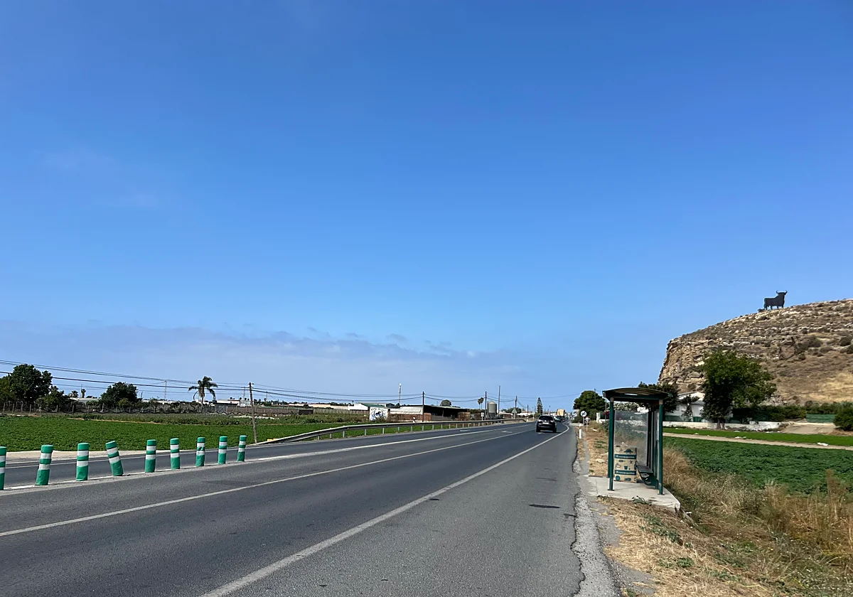 Una anciana, muy grave tras ser atropellada por un ciclista en la N-340 en Almayate
