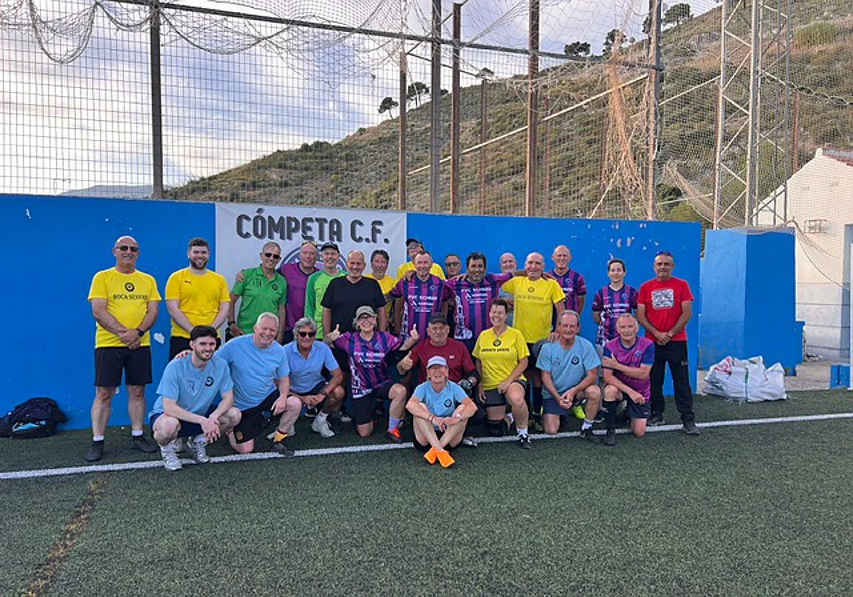 Axarquía over-60s walking football team celebrate success at the end of the season