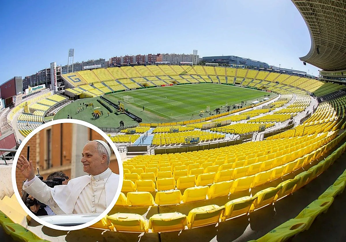El Málaga jugará en el Estadio de Gran Canaria cuatro días antes de la santa misa con el Papa