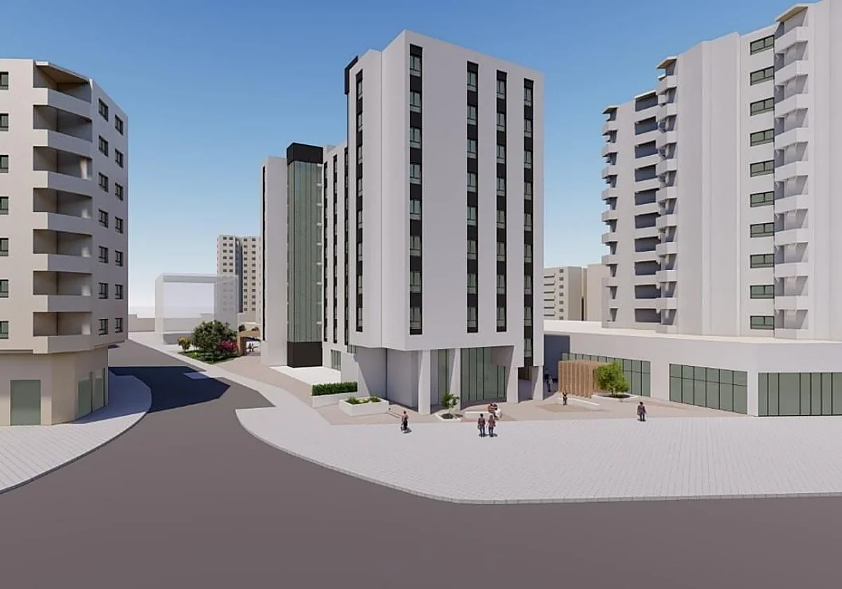 Así será el hotel de diez plantas en la antigua parcela de Porcelanosa en Málaga