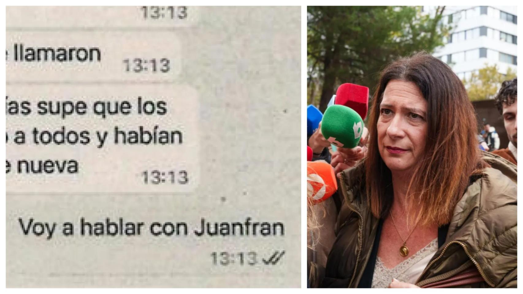 Leire Díez pidió a Juanfran Serrano que colocara a la mujer que denunciaba por delito sexual al fiscal Grinda