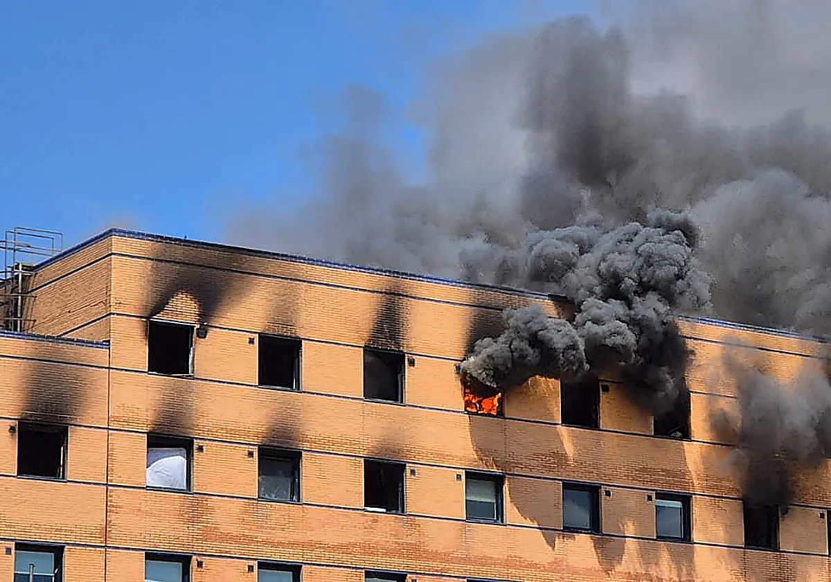 Flames reignite on Ibis hotel's last floor on tenth day of fire