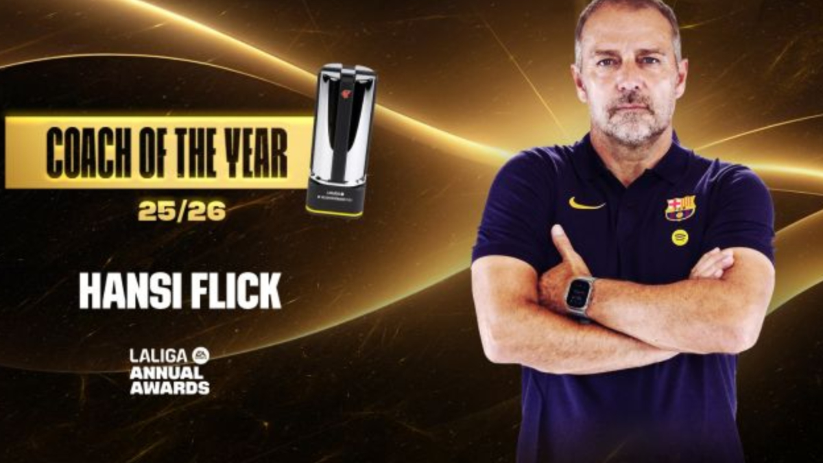 LaLiga nombra a Flick mejor entrenador de la temporada