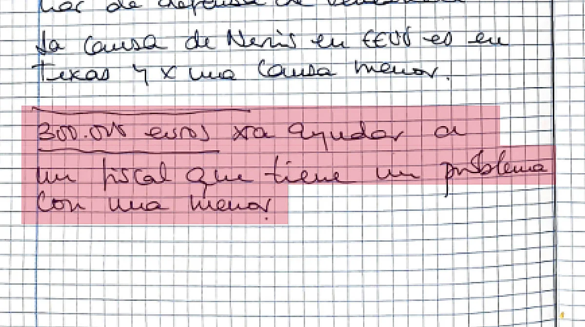 La libreta azul de Leire: ZP, jueces, UCO, PSOE, PP y «300.000 euros» para un fiscal»