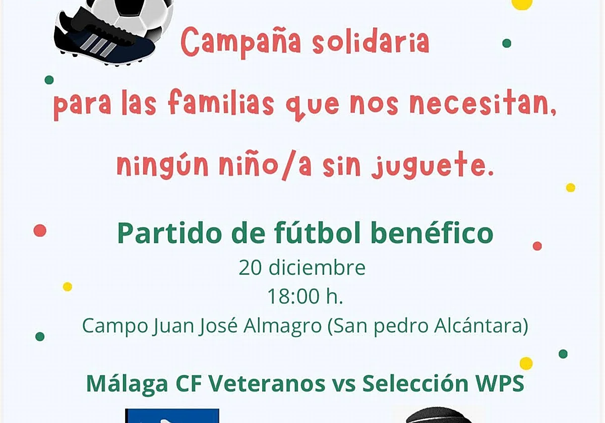 Marbella impulsa junto a Rotary Club San Pedro una campaña de recogida de juguetes con un partido de fútbol benéfico