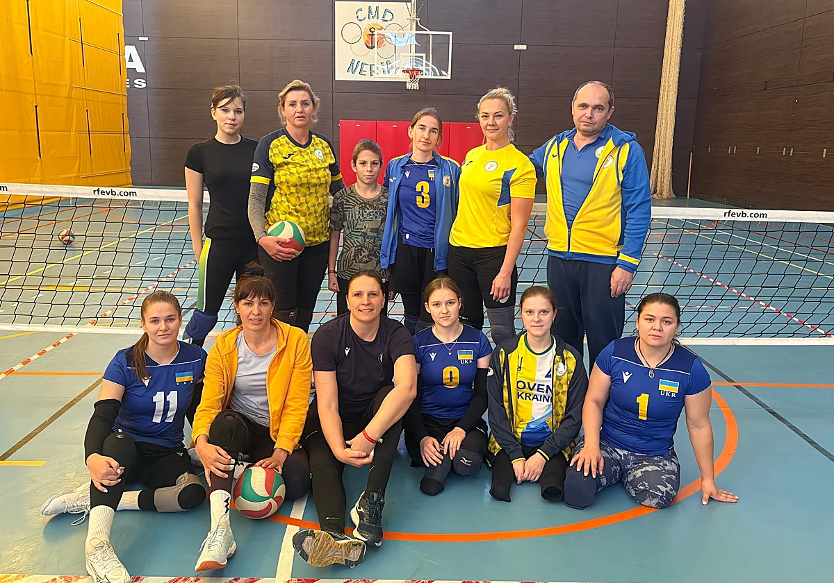Del miedo en Ucrania a la calma de Nerja: el refugio de la selección paralímpica femenina de voleibol