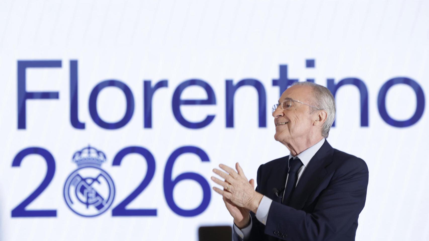 Florentino Pérez, tras ganar las elecciones: "Aquí estoy para defender al Real Madrid"