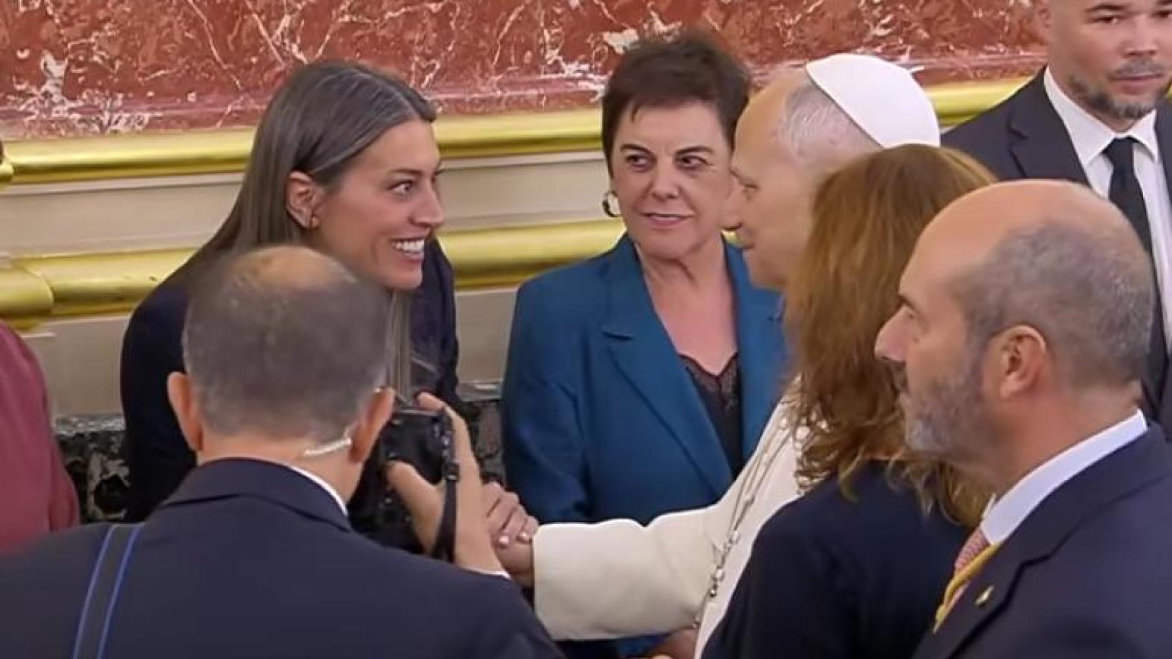 Nogueras se dirige al Papa en inglés para pedirle que en Barcelona hable en catalán como "acto de amor y respeto"