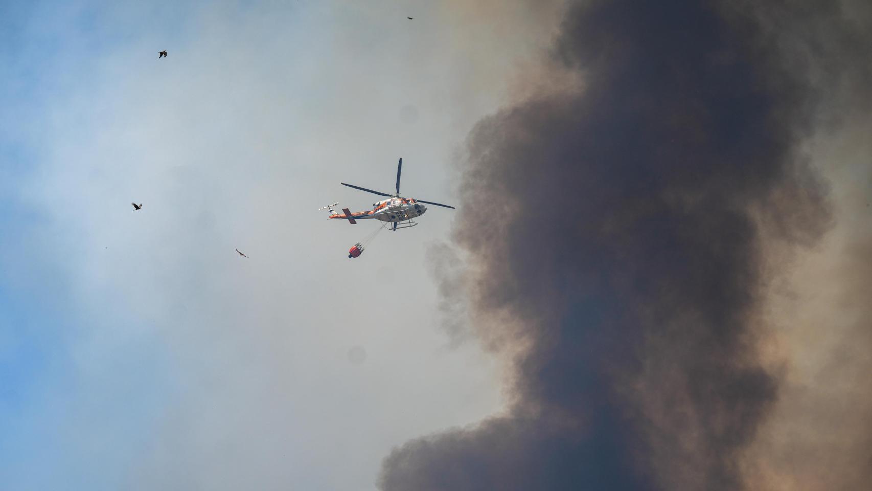 La UME se despliega en el incendio en Villanueva de los Castillejos (Huelva) que ya afecta a más de 4.000 hectáreas