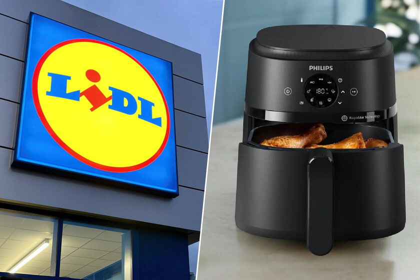 Hoy en Lidl (y por menos de 60 euros) esta freidora de aire Philips compacta y con app de recetas