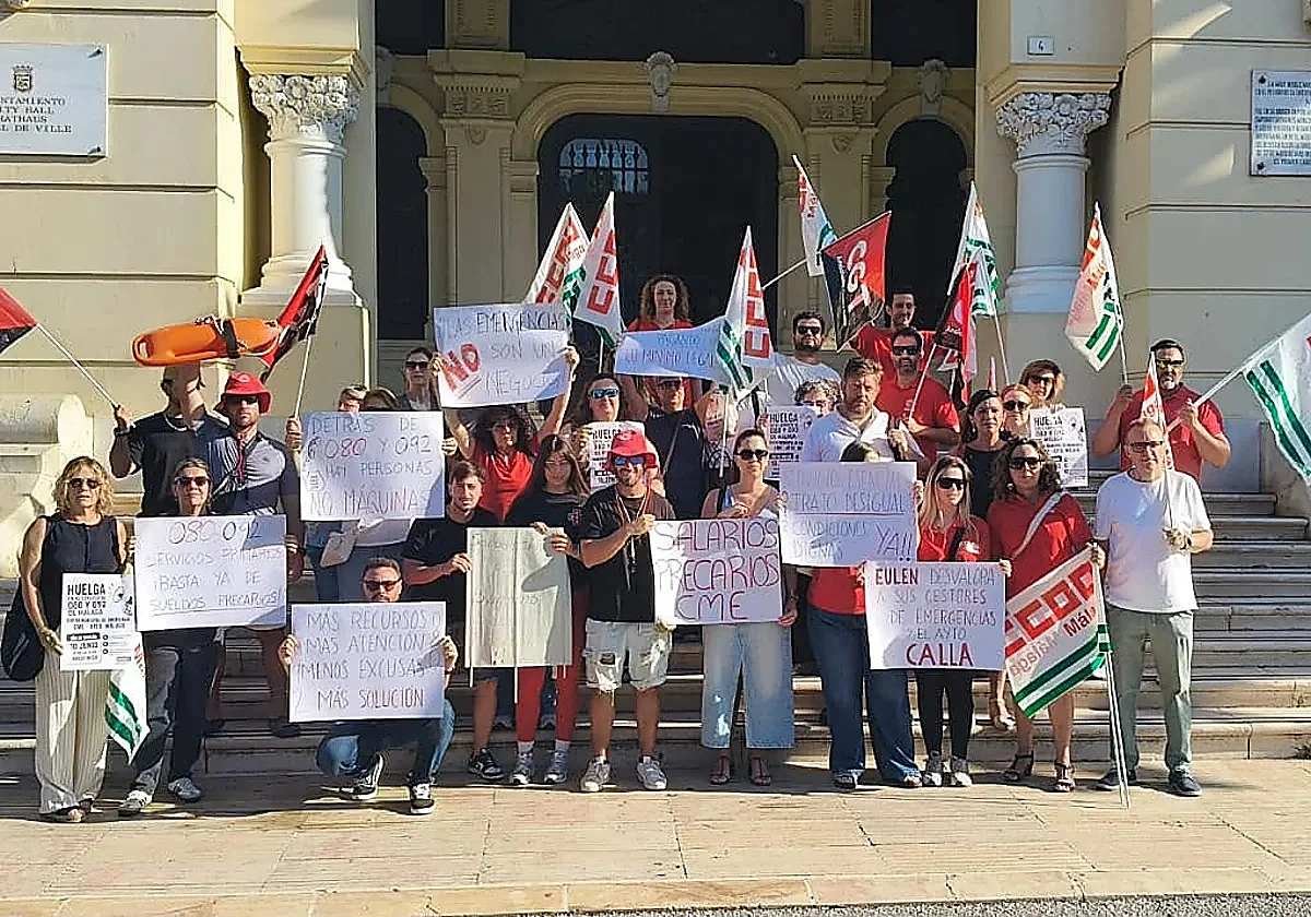 Malaga's fire department and Local Police emergency operators on the verge of indefinite strike