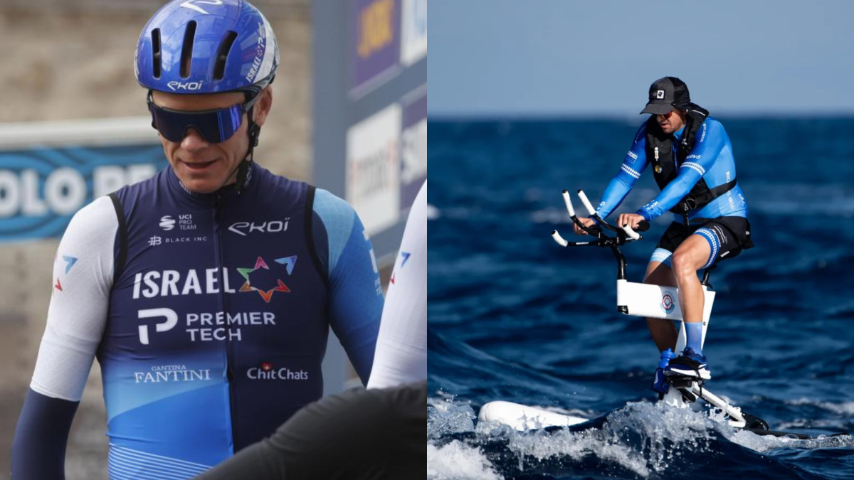 Froome probará su 'molinillo' sobre el agua en un reto benéfico por el Mediterráneo
