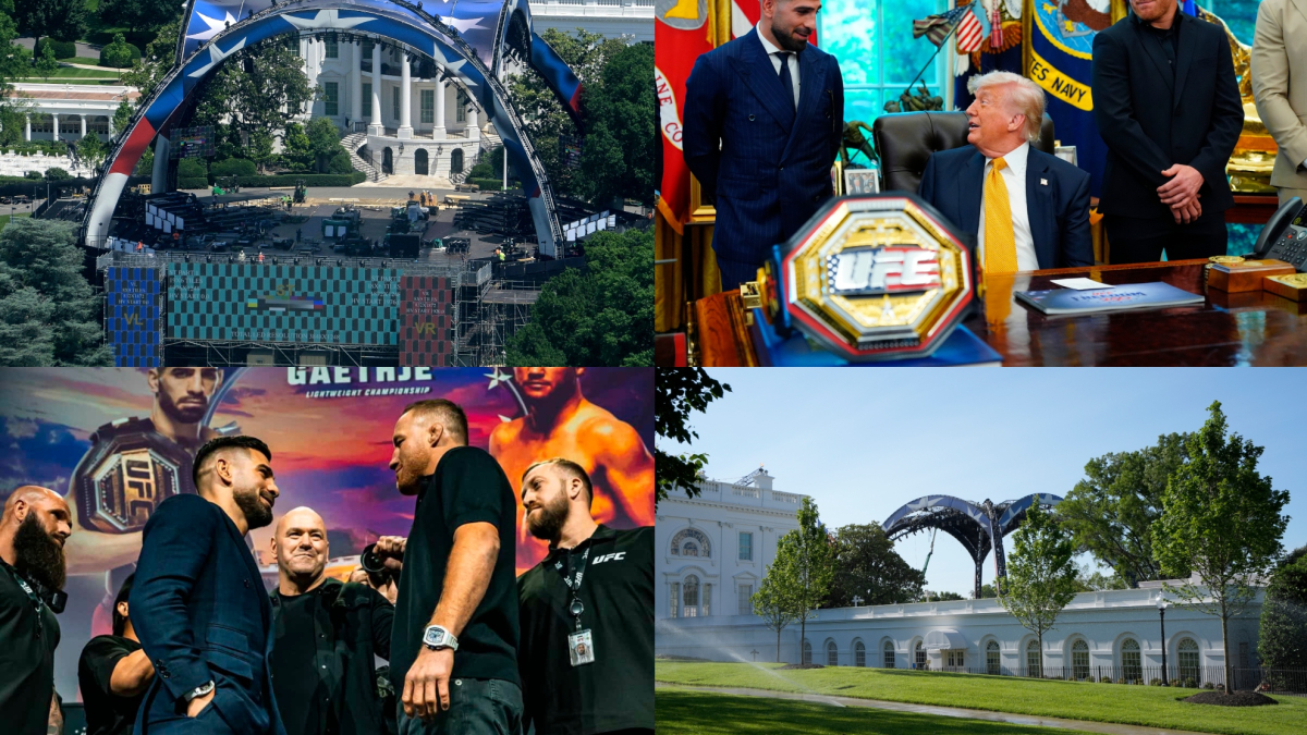 Así luce el escenario de la Casa Blanca para recibir a la UFC y... ¡a Ilia Topuria!