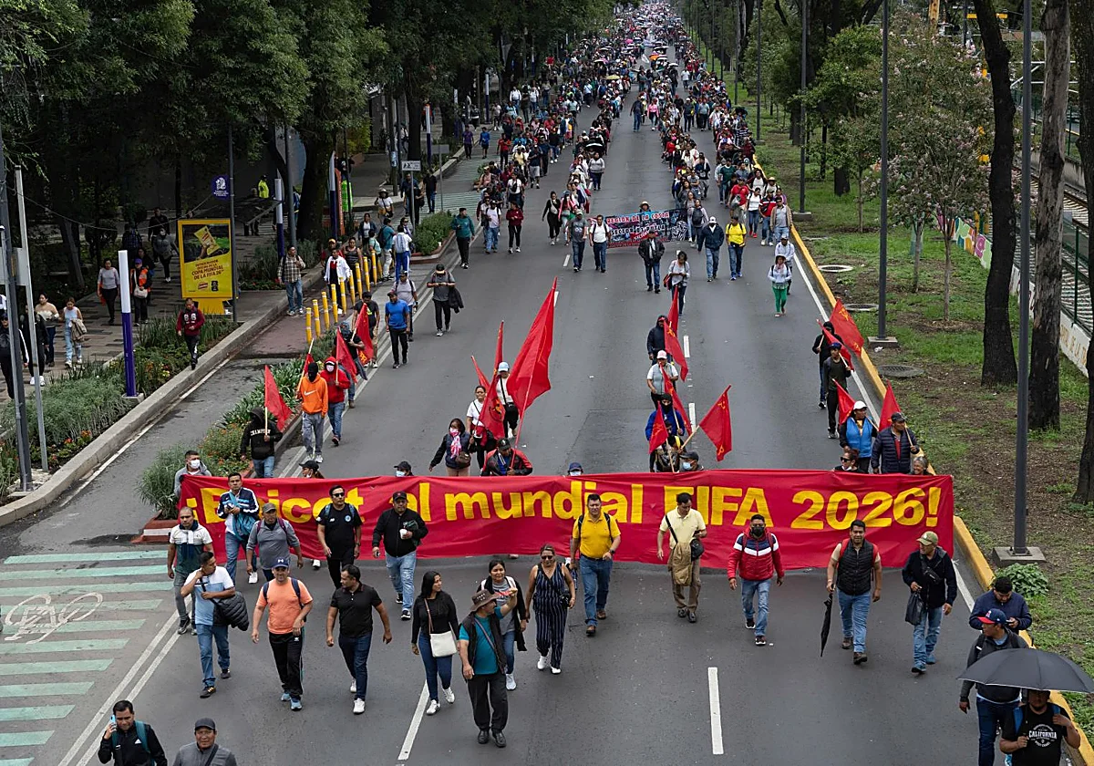 Las protestas amenazan la inauguración del Mundial en México