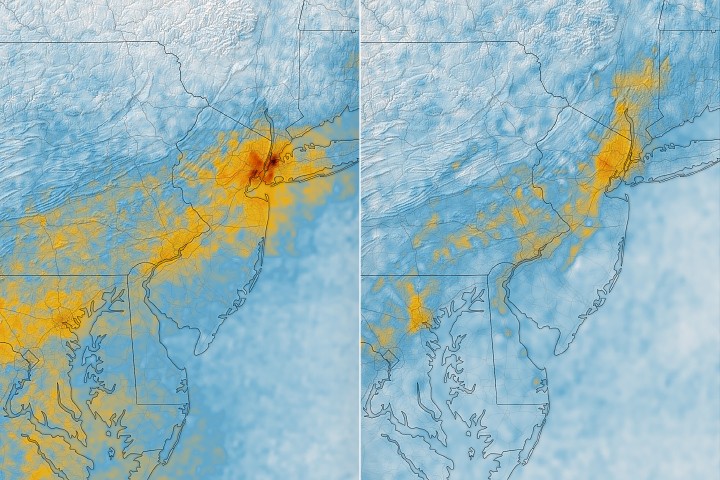 Air Pollution’s Daily Pulse Over the Northeast
