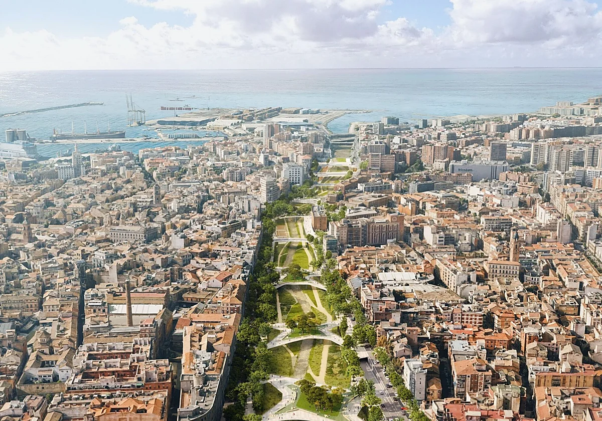 Un foro aborda el proyecto de las 'plazas-puente' para el Guadalmedina