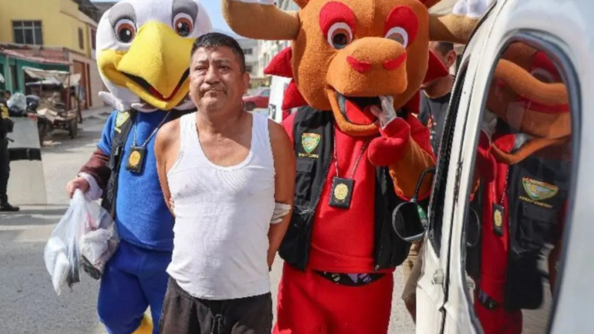 Las mascotas del Mundial cazan a un peligroso narcotraficante<br>