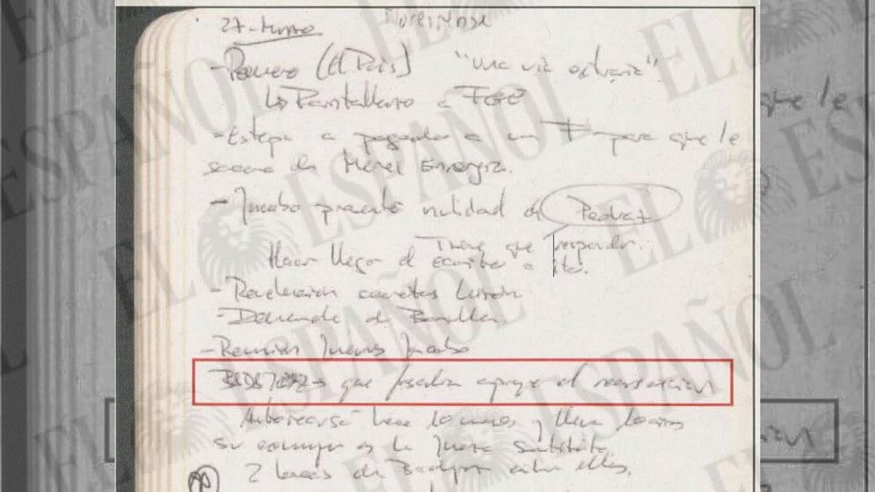 La nota en la agenda de Santos Cerdán contra la juez del 'caso David Sánchez': "Badajoz. Que Fiscalía apoye la recusación"