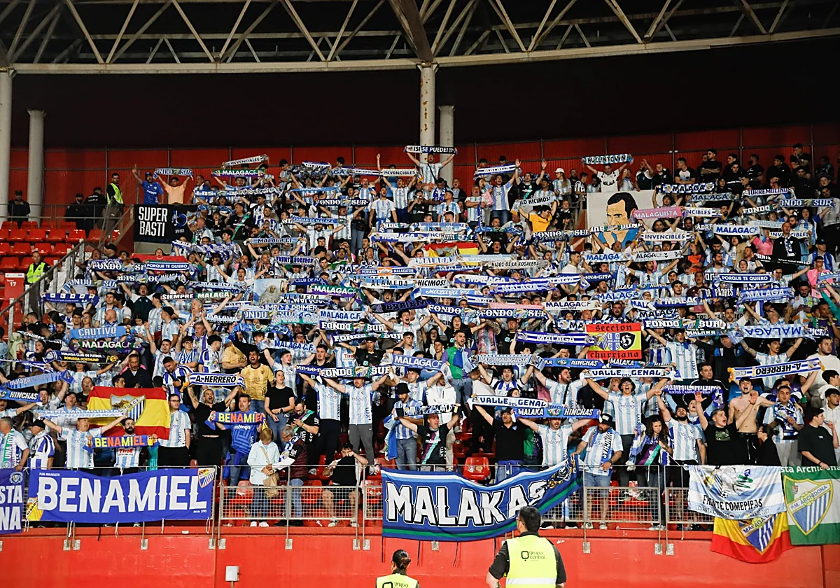 El Málaga tiene previsto recibir 300 entradas para la cita histórica en Almería