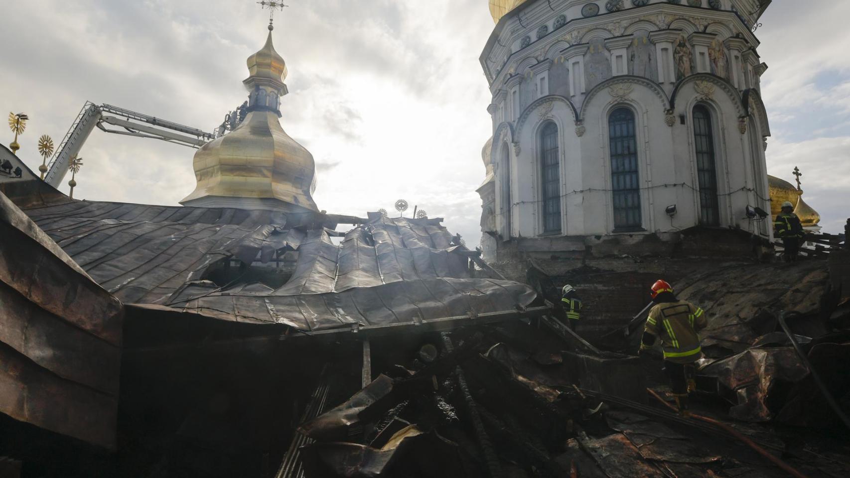 El ataque a una catedral de Kiev indigna a España y la UE: "Rusia no respeta a los templos cristianos que son Patrimonio"