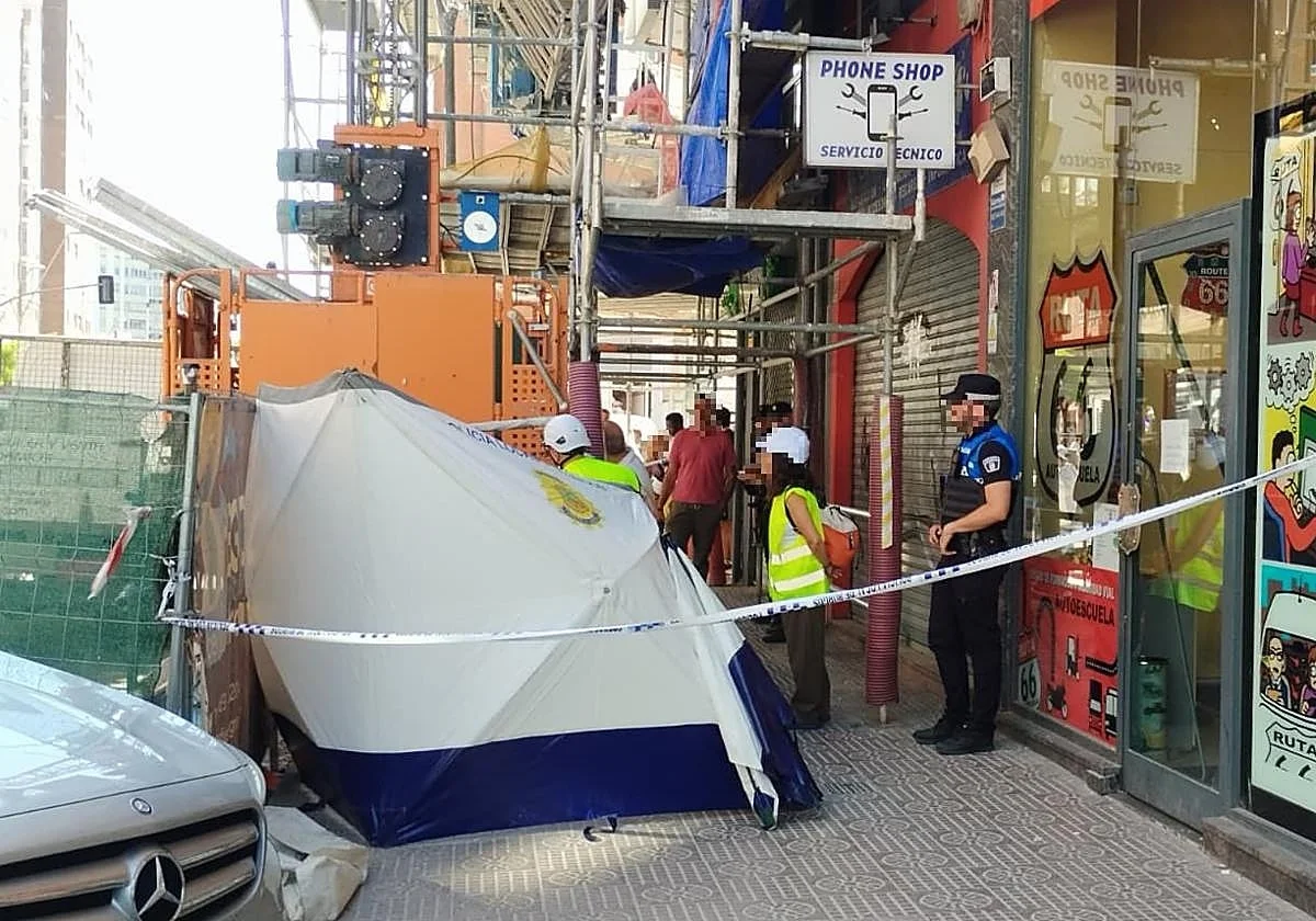 Muere aplastado a los 65 años por un montacargas en unas obras en Burgos