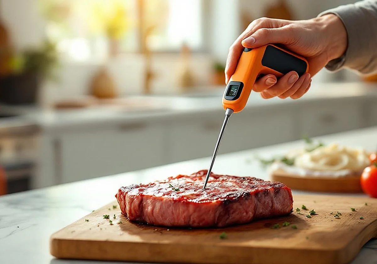 Mide la temperatura de la comida y el punto de la carne con estos termómetros de uso doméstico
